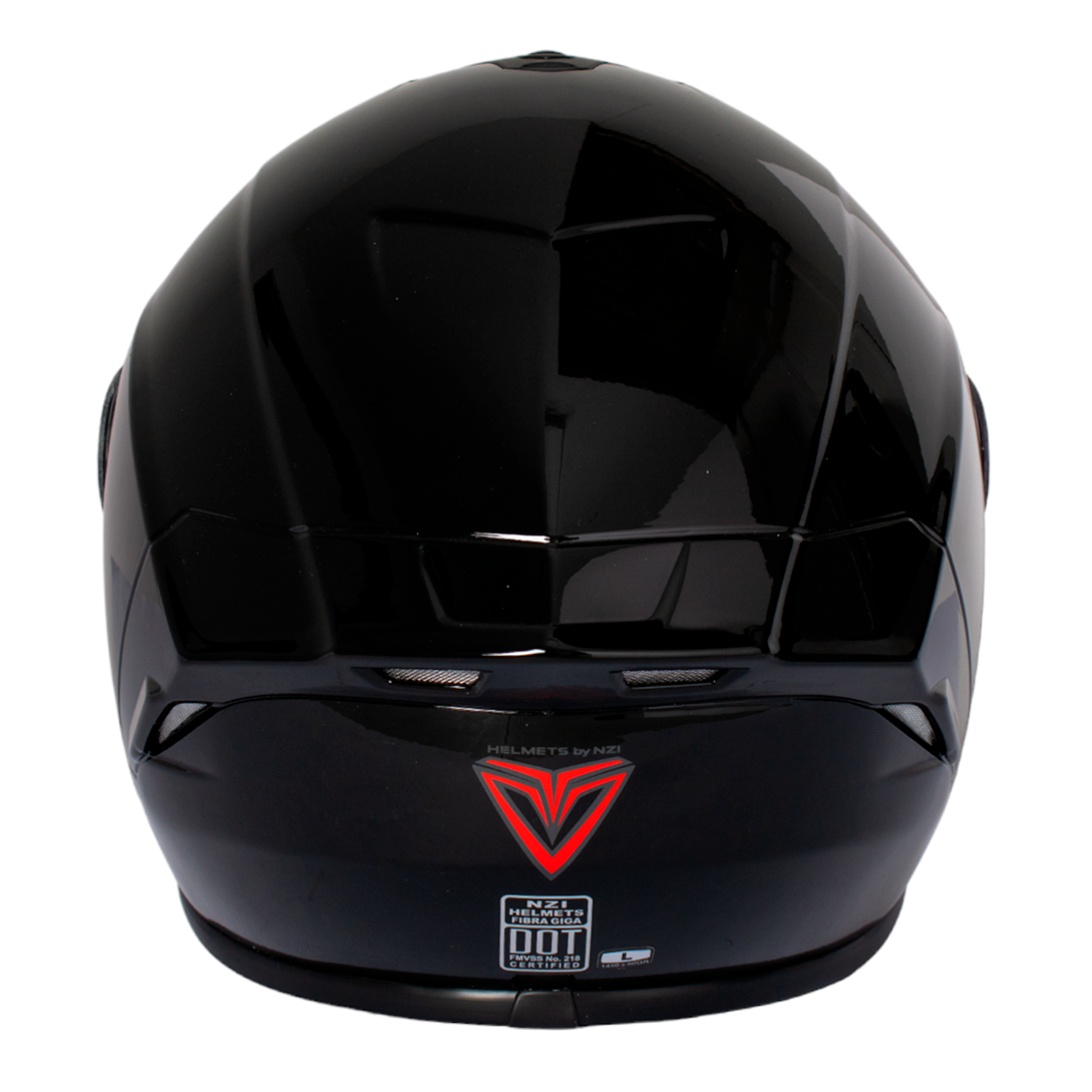 CASCO FIBRA GIGA - NEGRO BRILLANTE