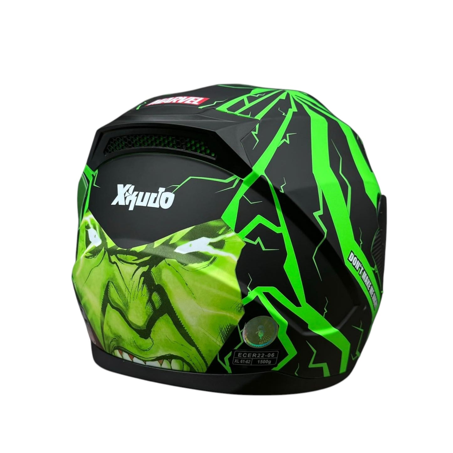 CASCO XKUDO HULK VERDE/NEGRO