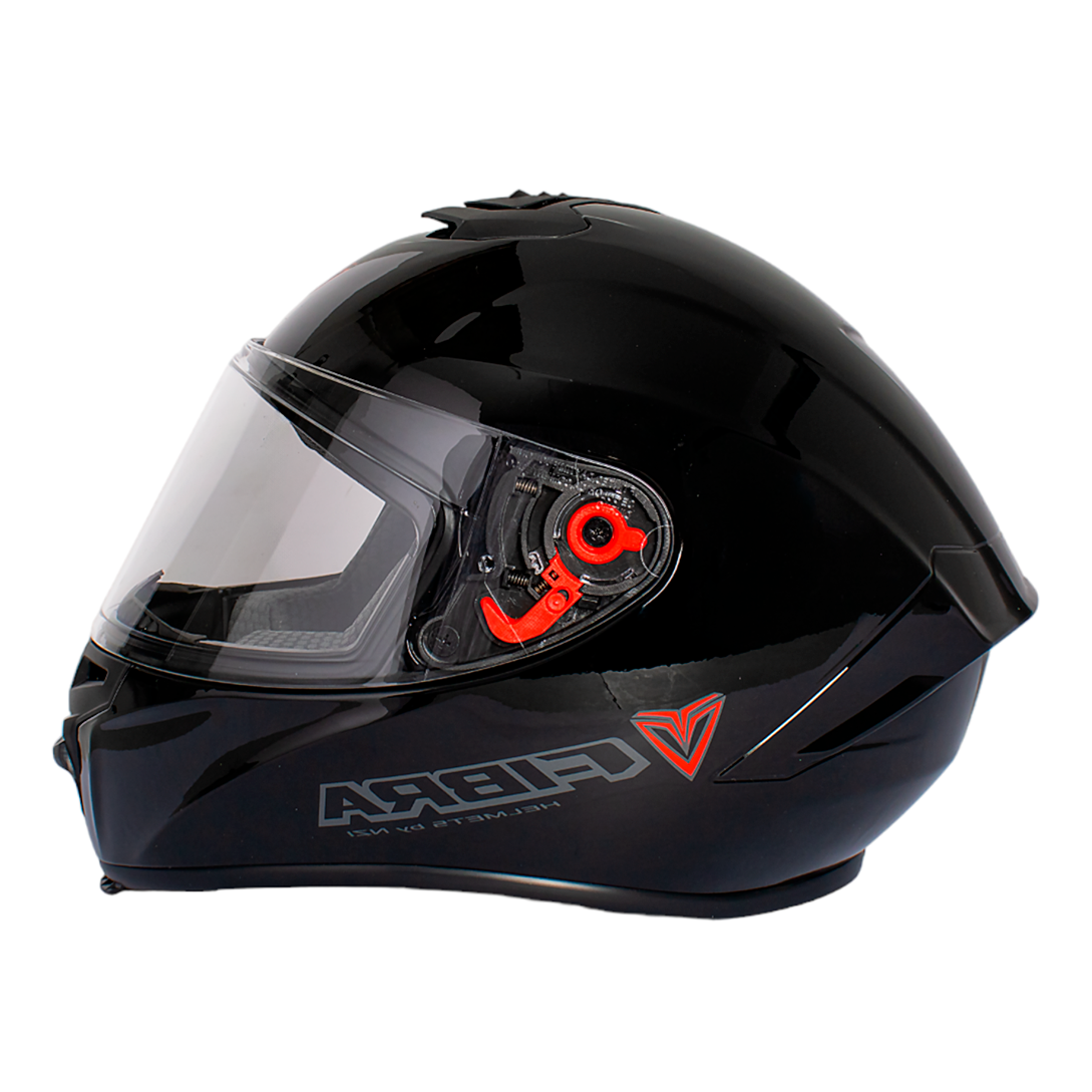 CASCO FIBRA GIGA - NEGRO BRILLANTE