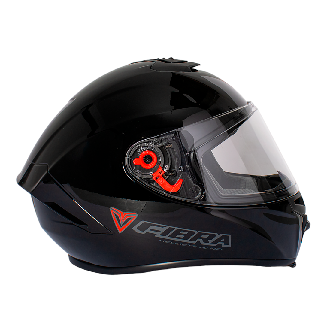 CASCO FIBRA GIGA - NEGRO BRILLANTE