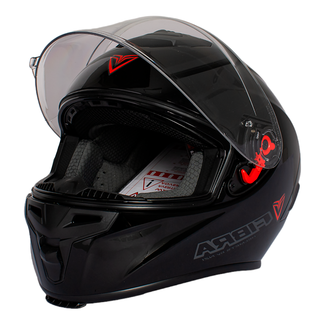 CASCO FIBRA GIGA - NEGRO BRILLANTE
