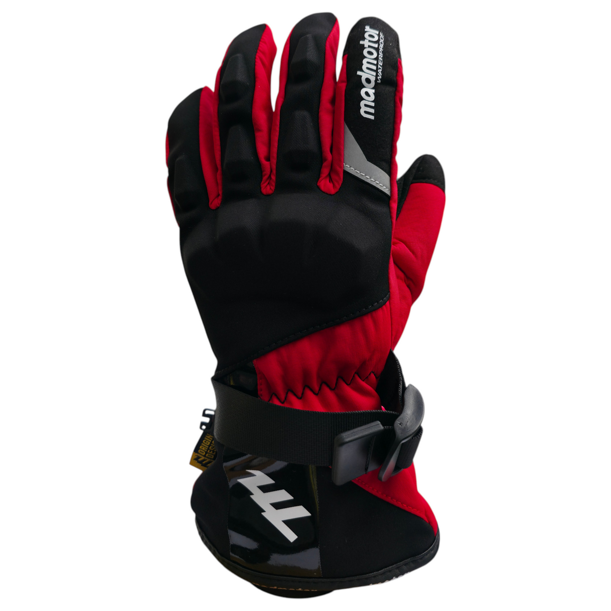 GUANTES LARGOS IMPERMEABLE MADMOTOR MAD-68 ROJO