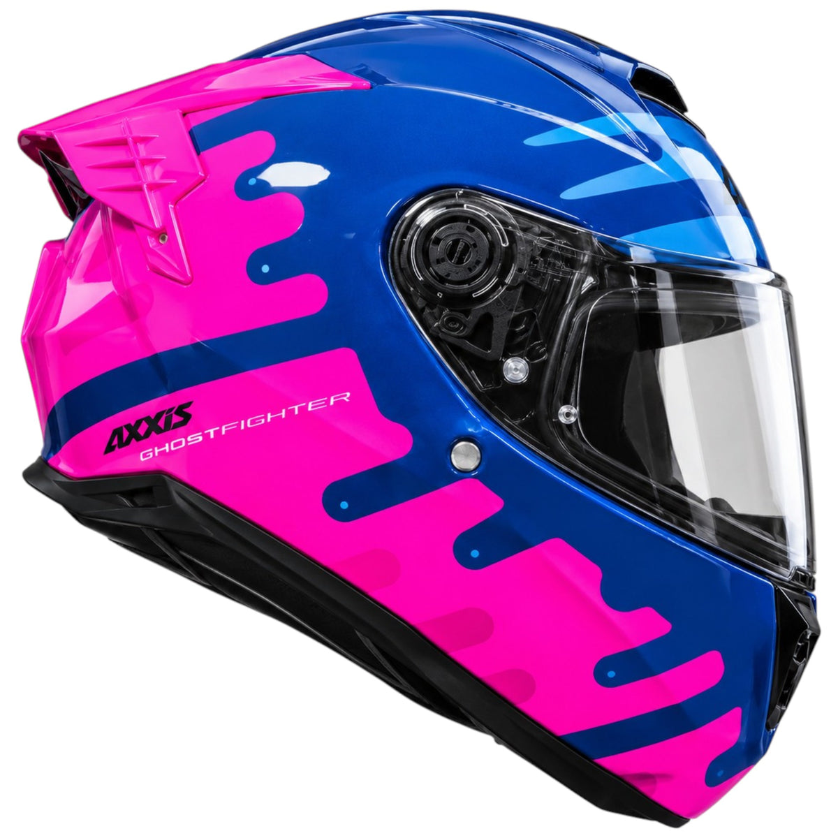 CASCO AXXIS FF122SV HAWK EVO SV AZUL/CELESTE/ROSADO