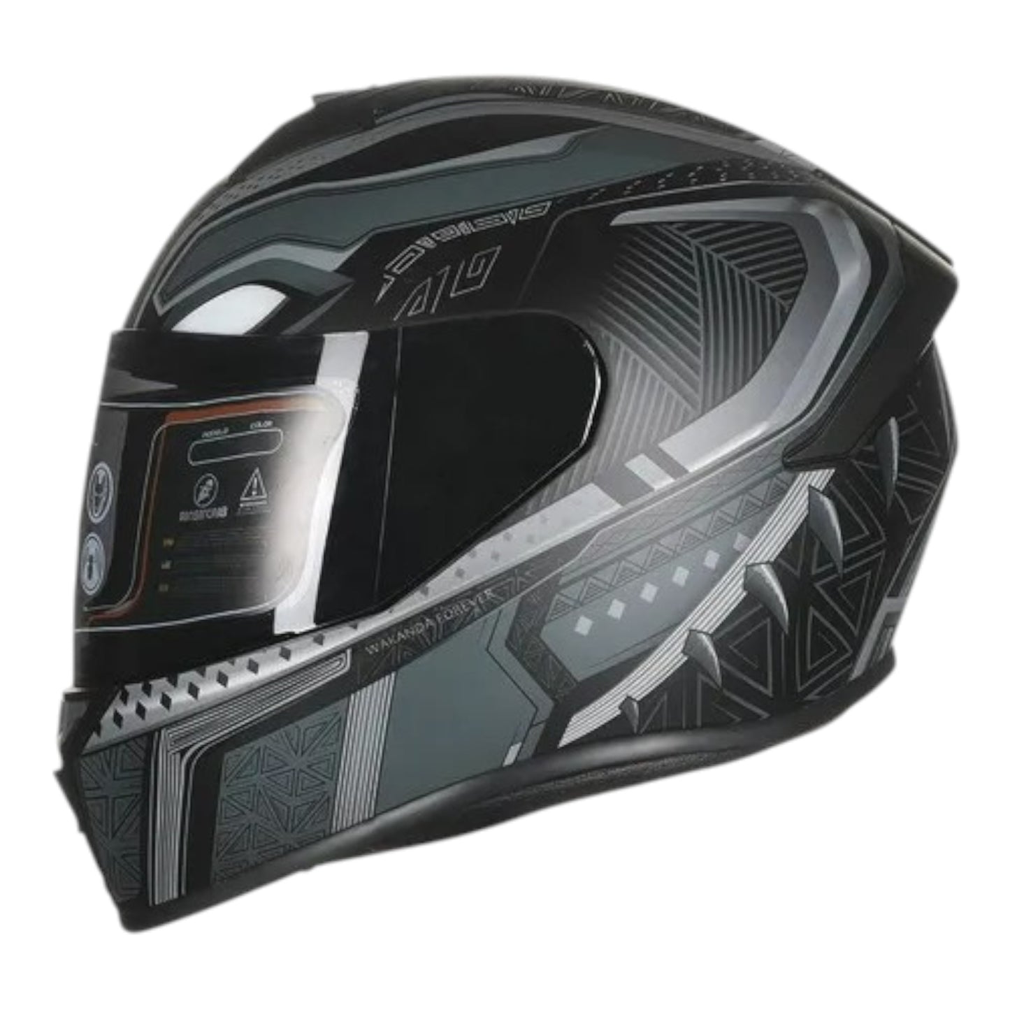 CASCO XKUDO BLACK PHANTER (VISOR OSCURO)