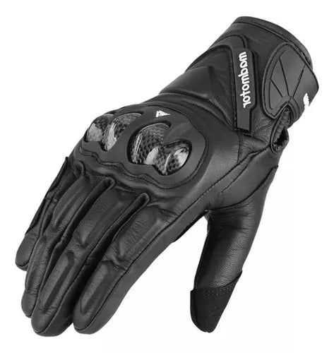 GUANTE DE CUERO MADMOTOR MT-70 NEGRO