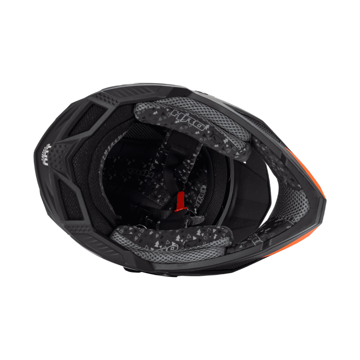 CASCO HRO - MX330DV NEGRO MATE/NARANJA DOBLE VISOR