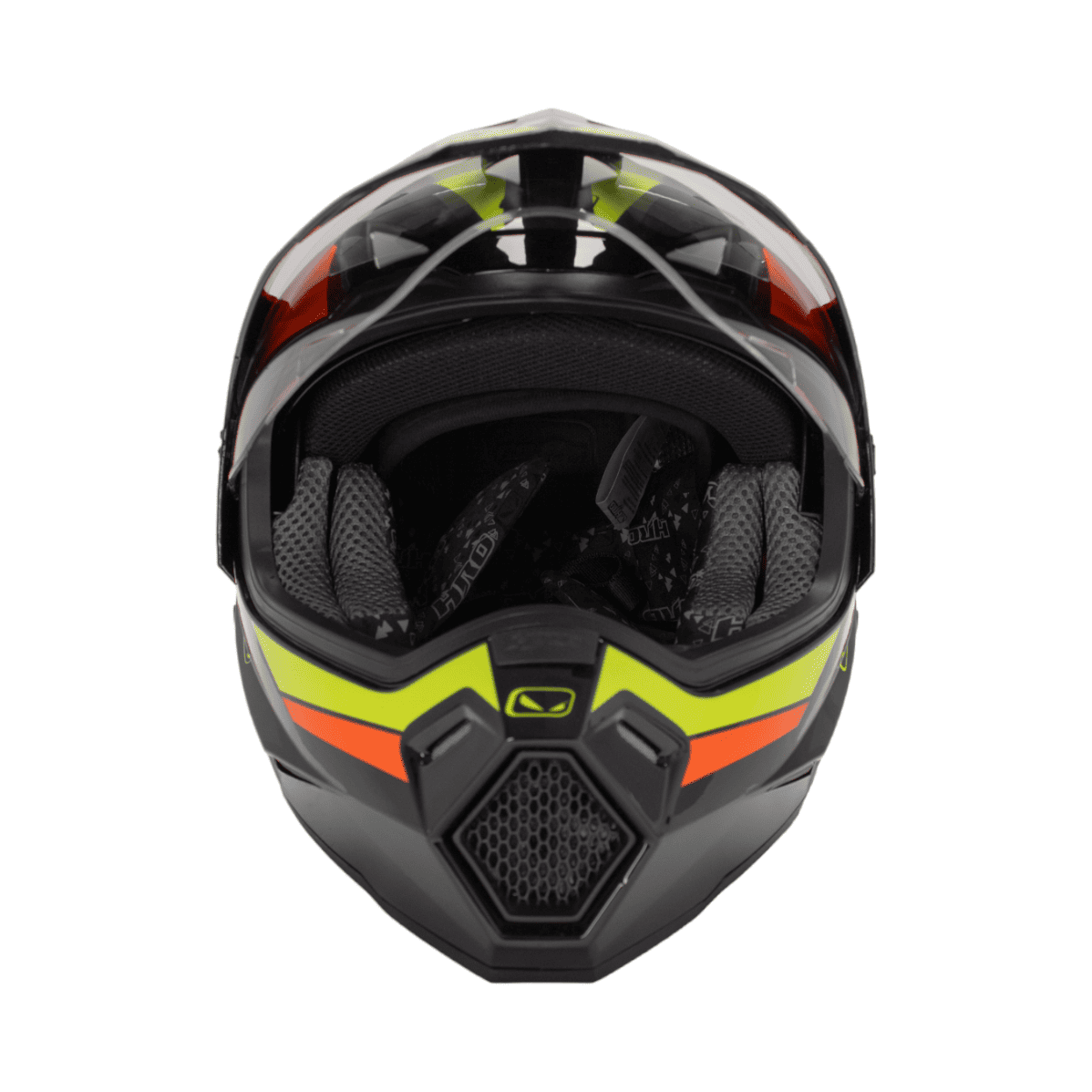 CASCO HRO-MX330 DV NEGRO/NARANJA/AMARILLO
