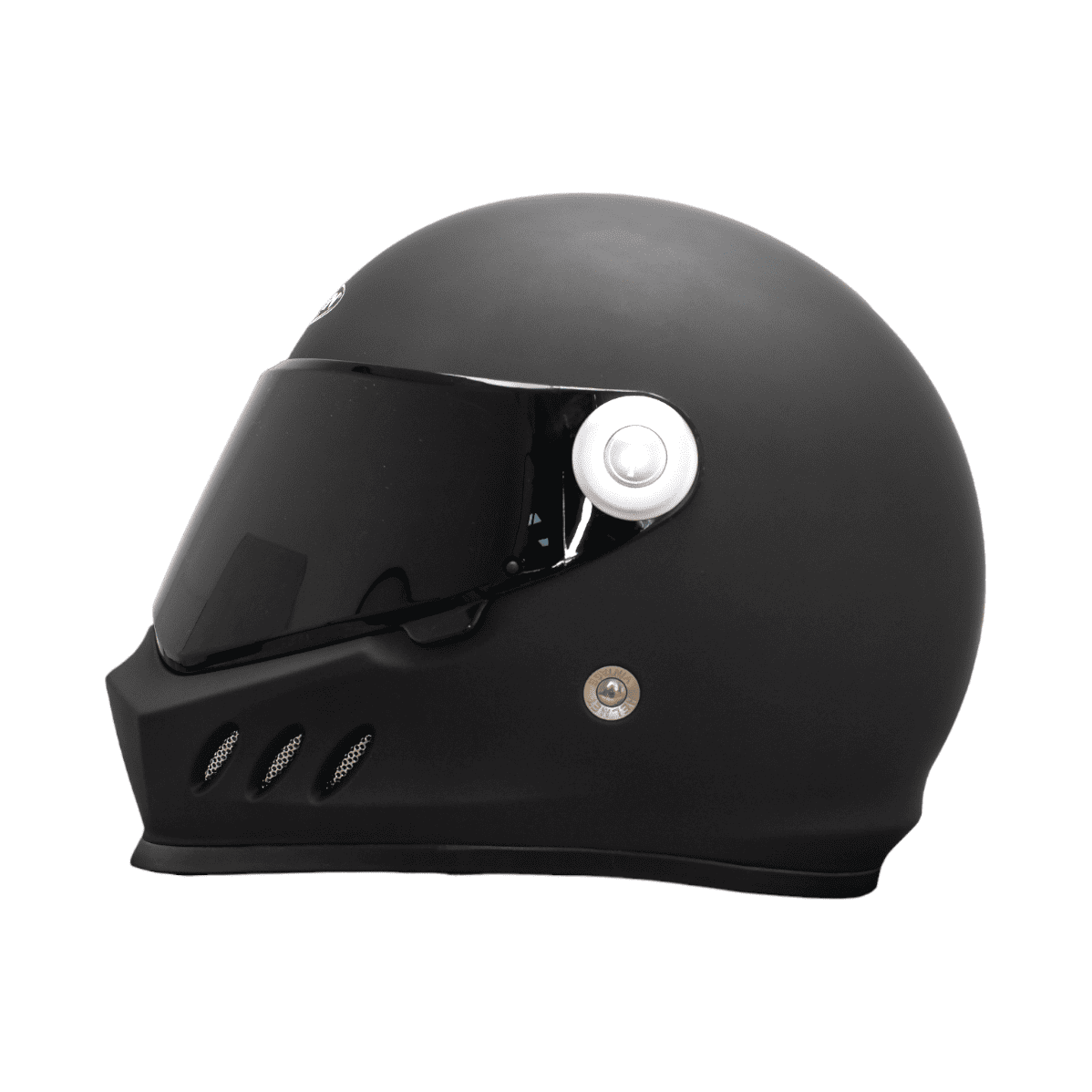 CASCO HOKEN MONOCOLOR VINTAGE - NEGRO MATE