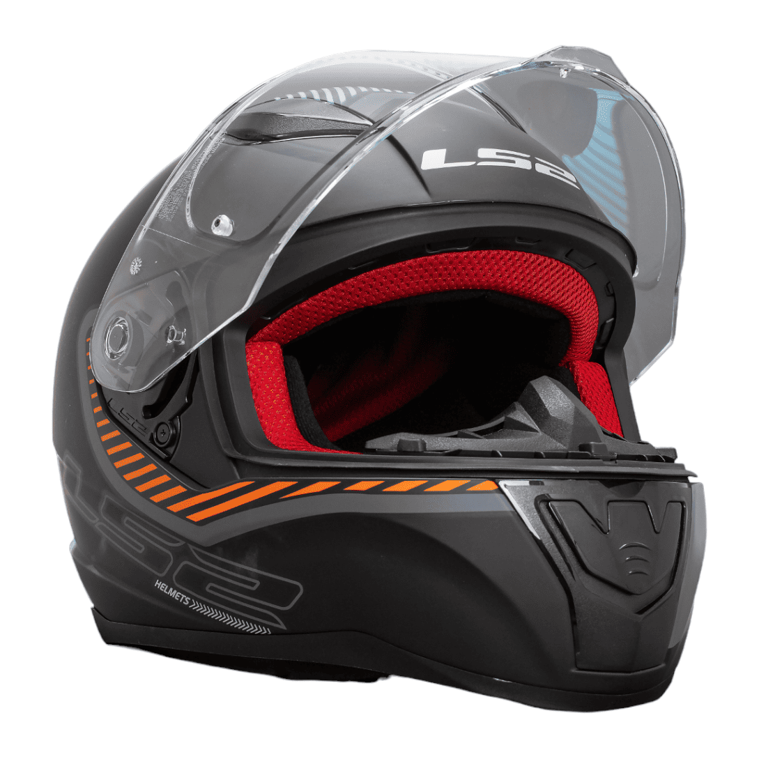 CASCO LS2 FF353 - GRIS/NARANJA
