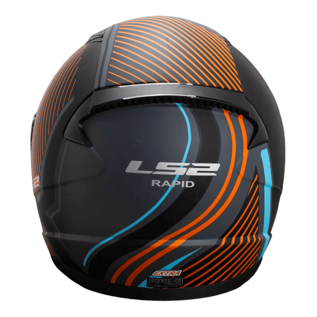 CASCO LS2 FF353 - GRIS/NARANJA