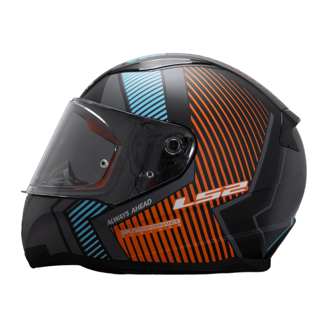 CASCO LS2 FF353 - GRIS/NARANJA