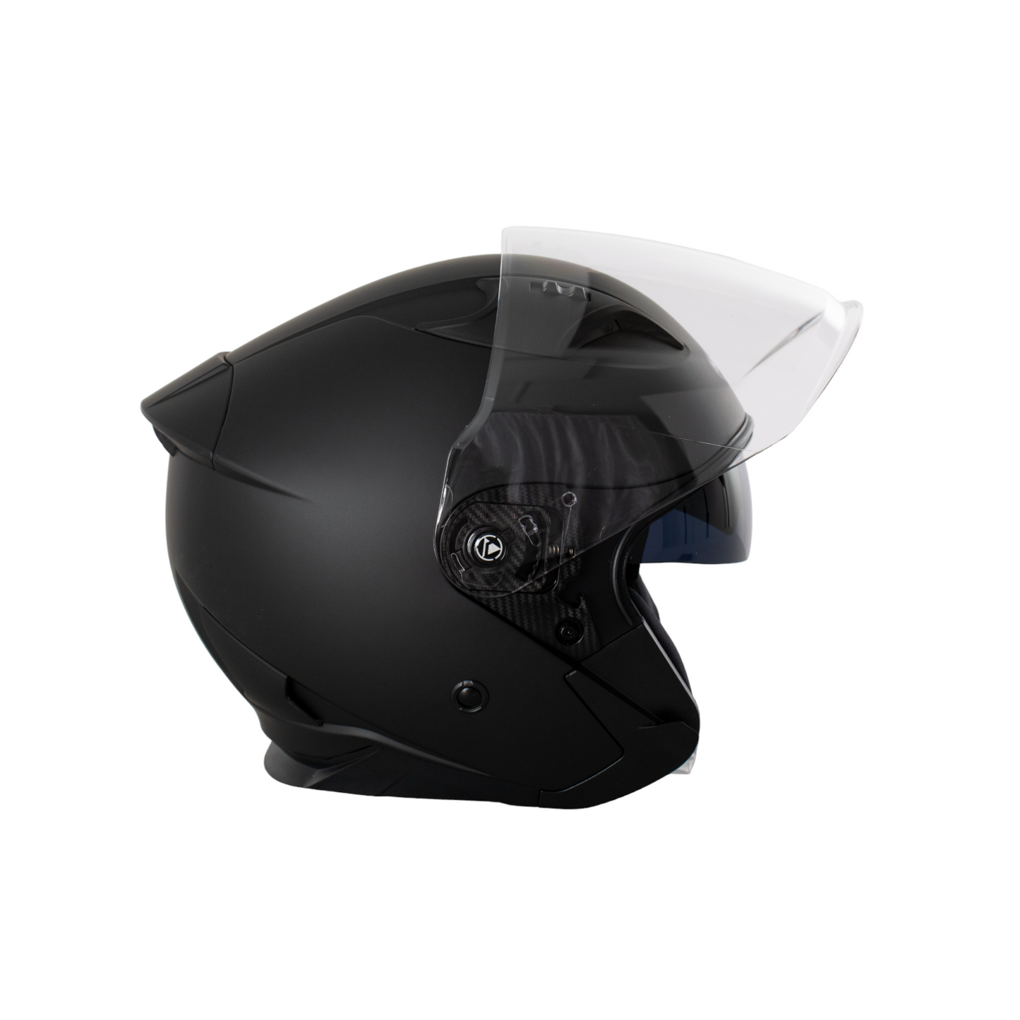 CASCO HOKEN OPEN FACE DOBLE VISOR - NEGRO MATE