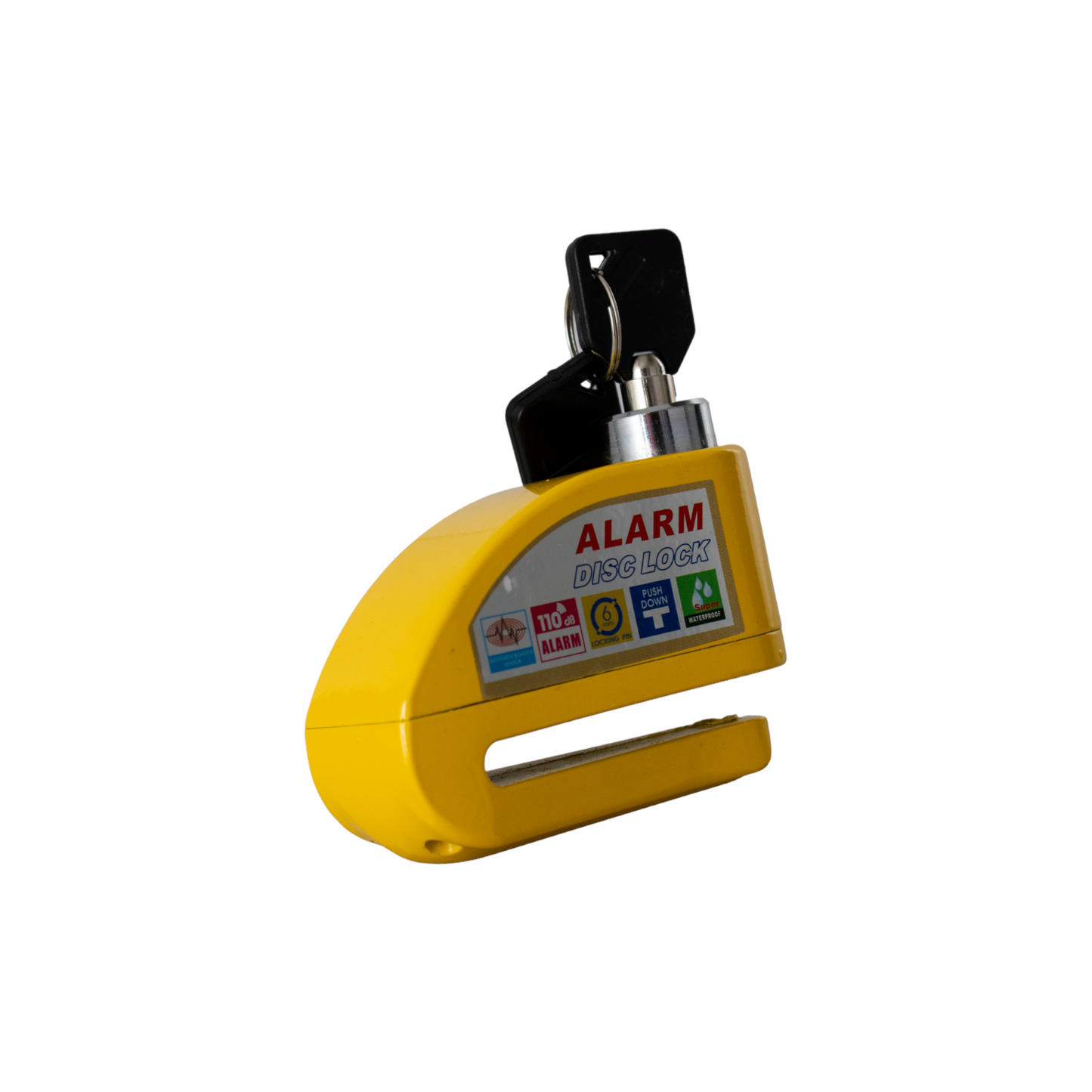 SEGURO DE DISCO C/ALARMA LIVIANO AMARILLO