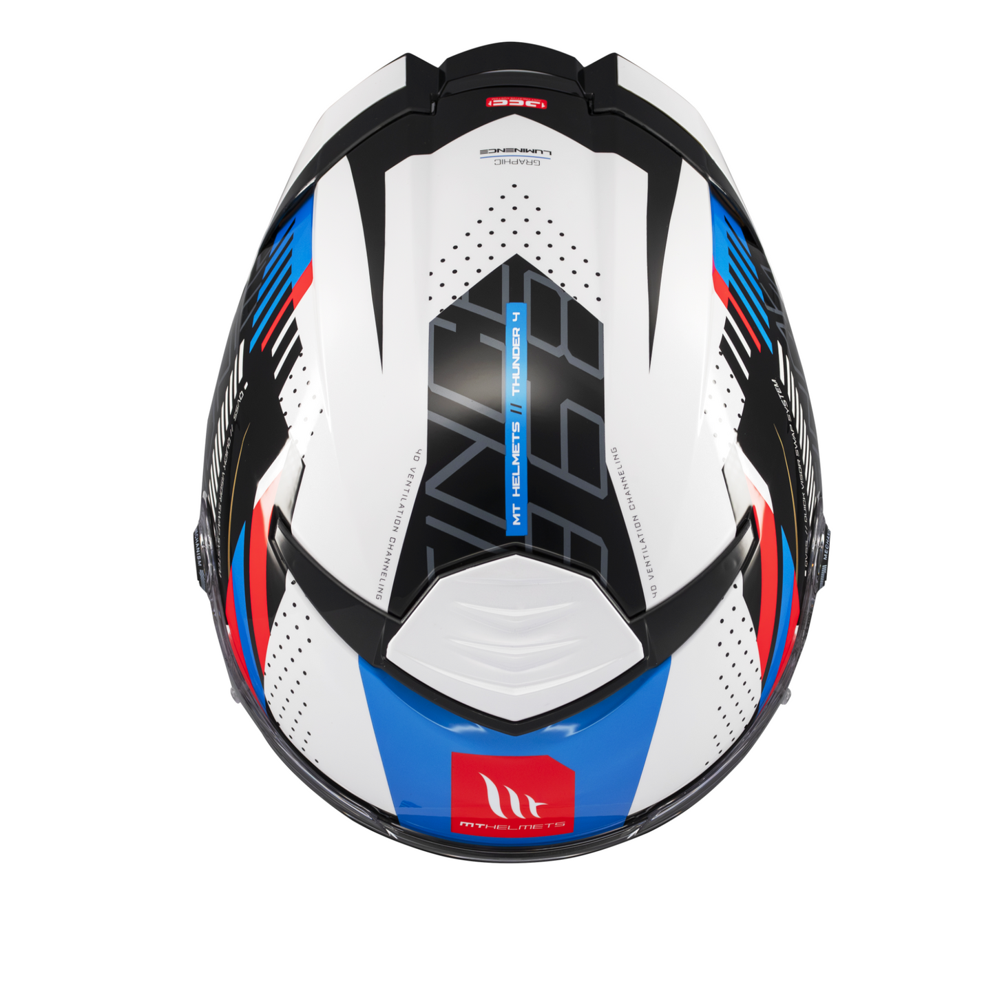CASCO MT THUNDER 4 SV LUMINENCE BLANCO/AZUL