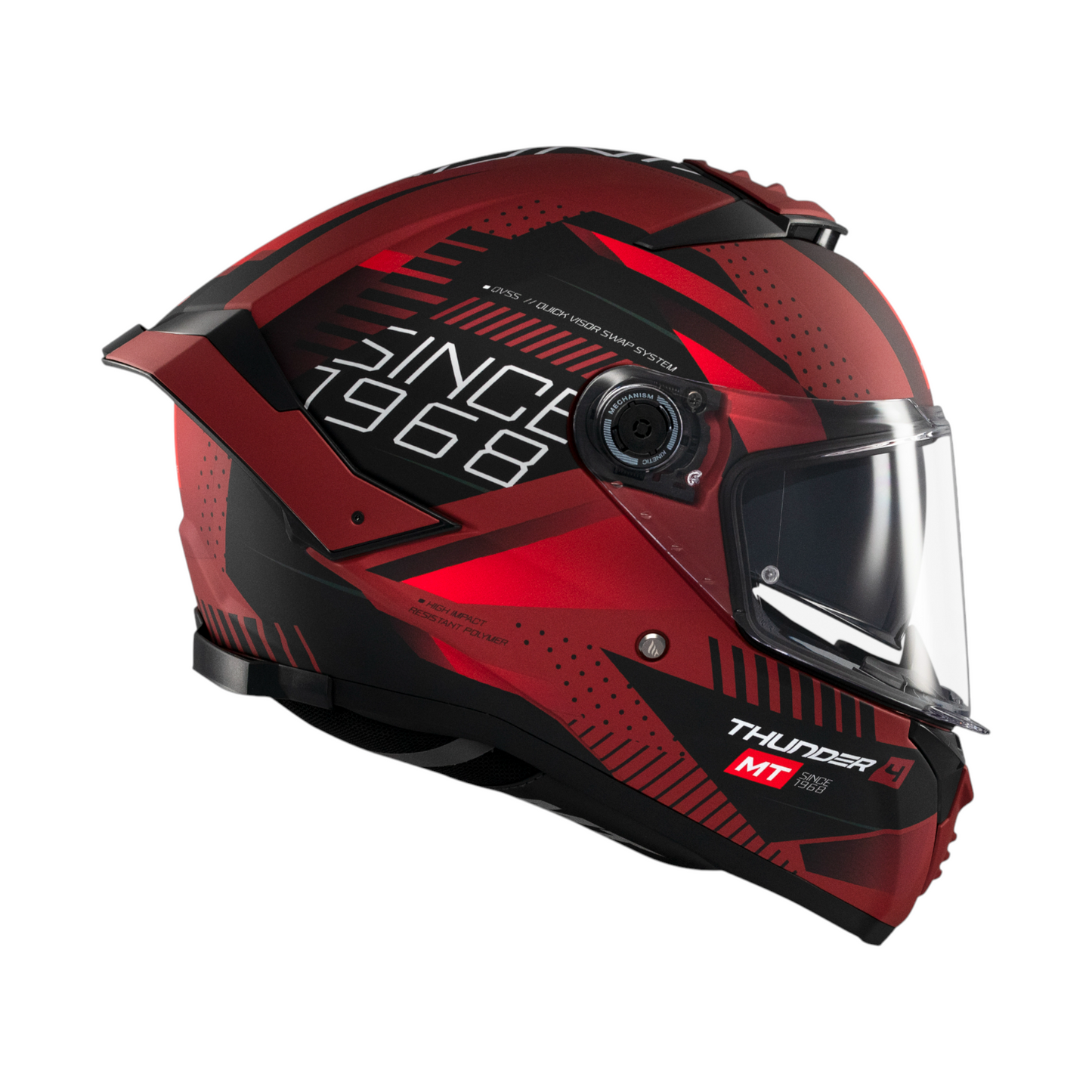 CASCO MT THUNDER 4 SV LUMINENCE ROJO/NEGRO