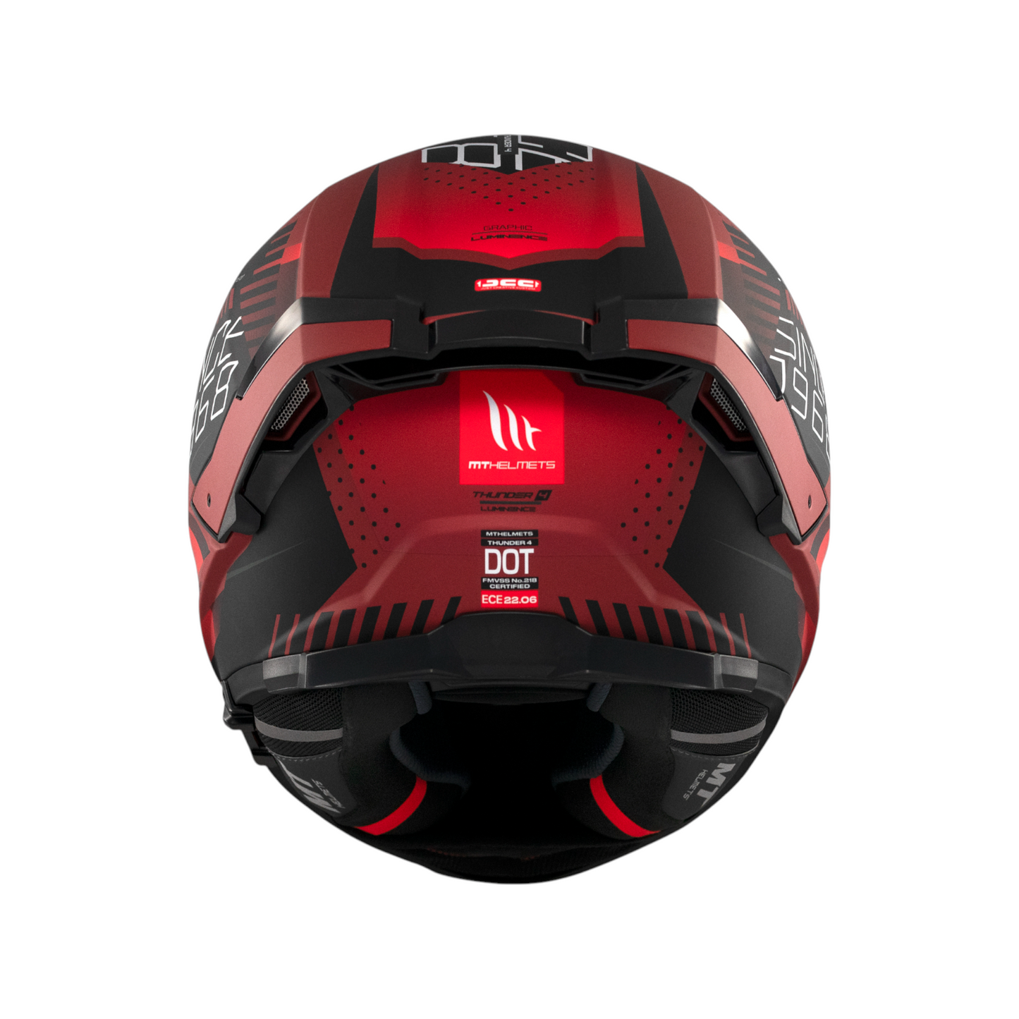 CASCO MT THUNDER 4 SV LUMINENCE ROJO/NEGRO