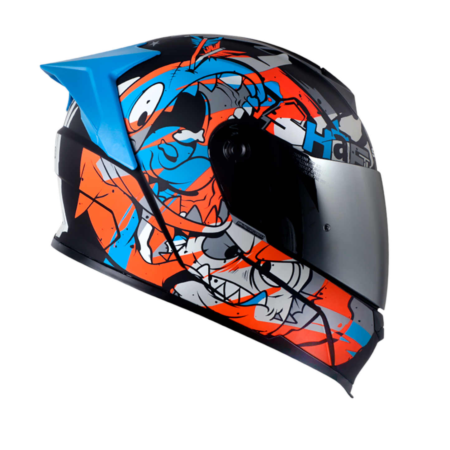 CASCO SHAFT SH-502SP SHARKIE NEGRO/ROJO