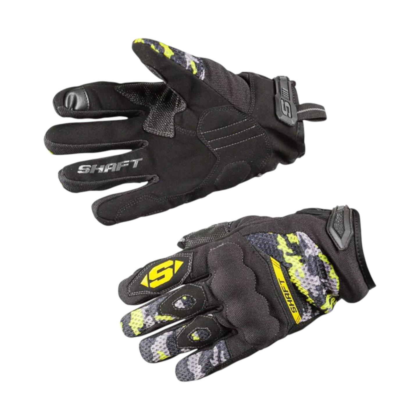 GUANTES SHAFT MESH NEGRO/AMARILLO