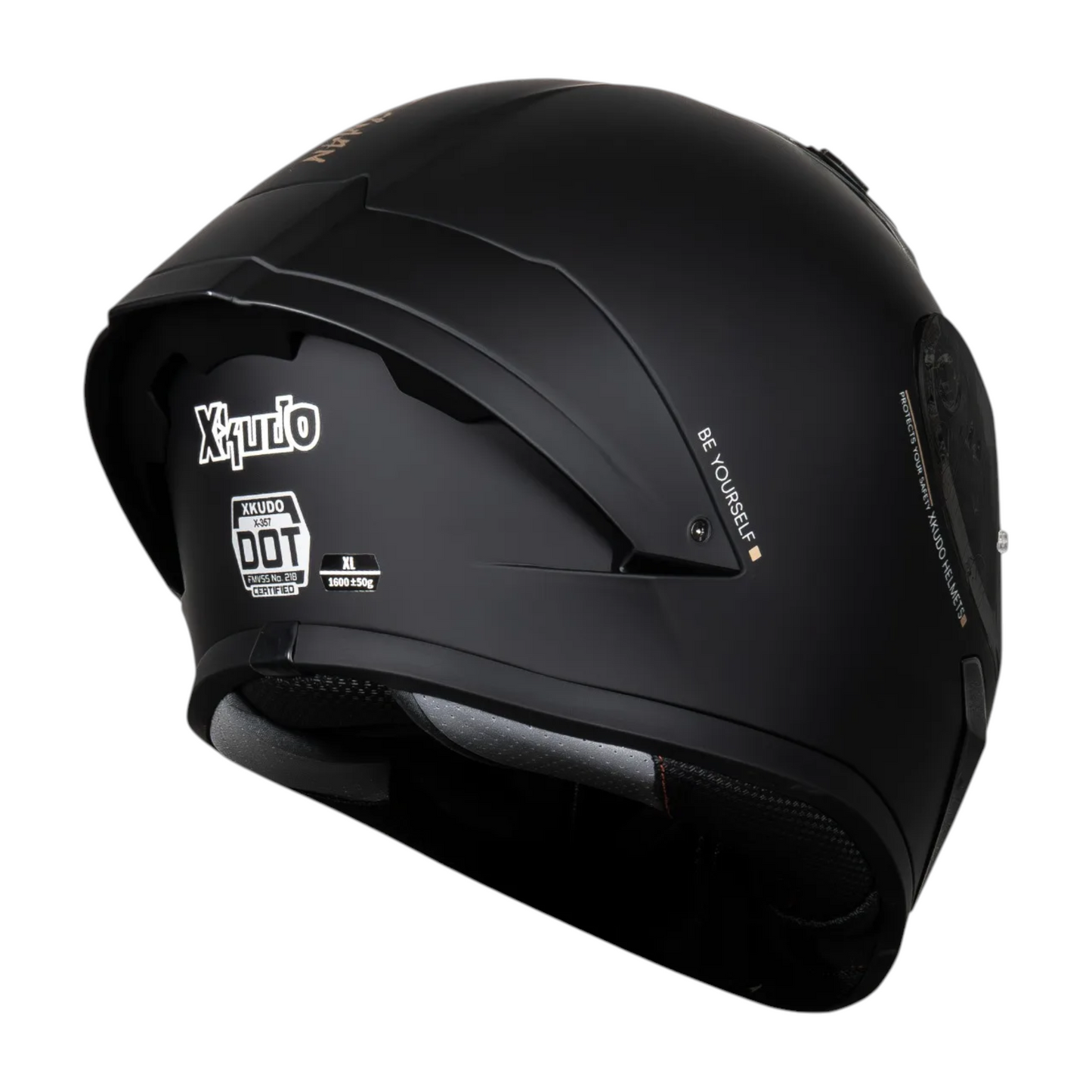 CASCO XKUDO X-357 NEGRO MATE