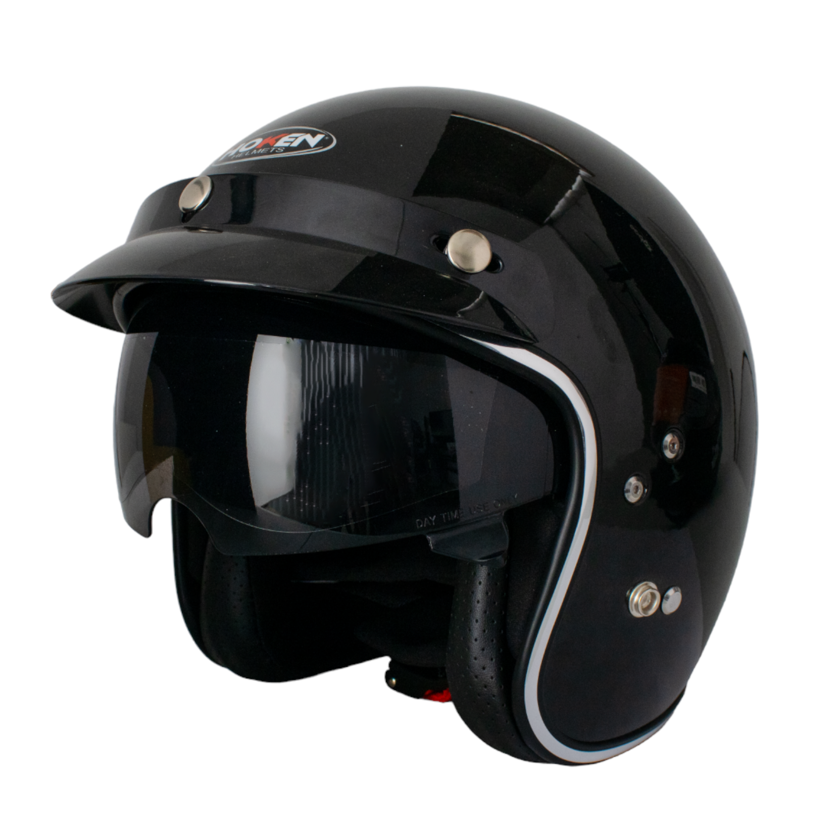 Casco clasico de moto hotsell