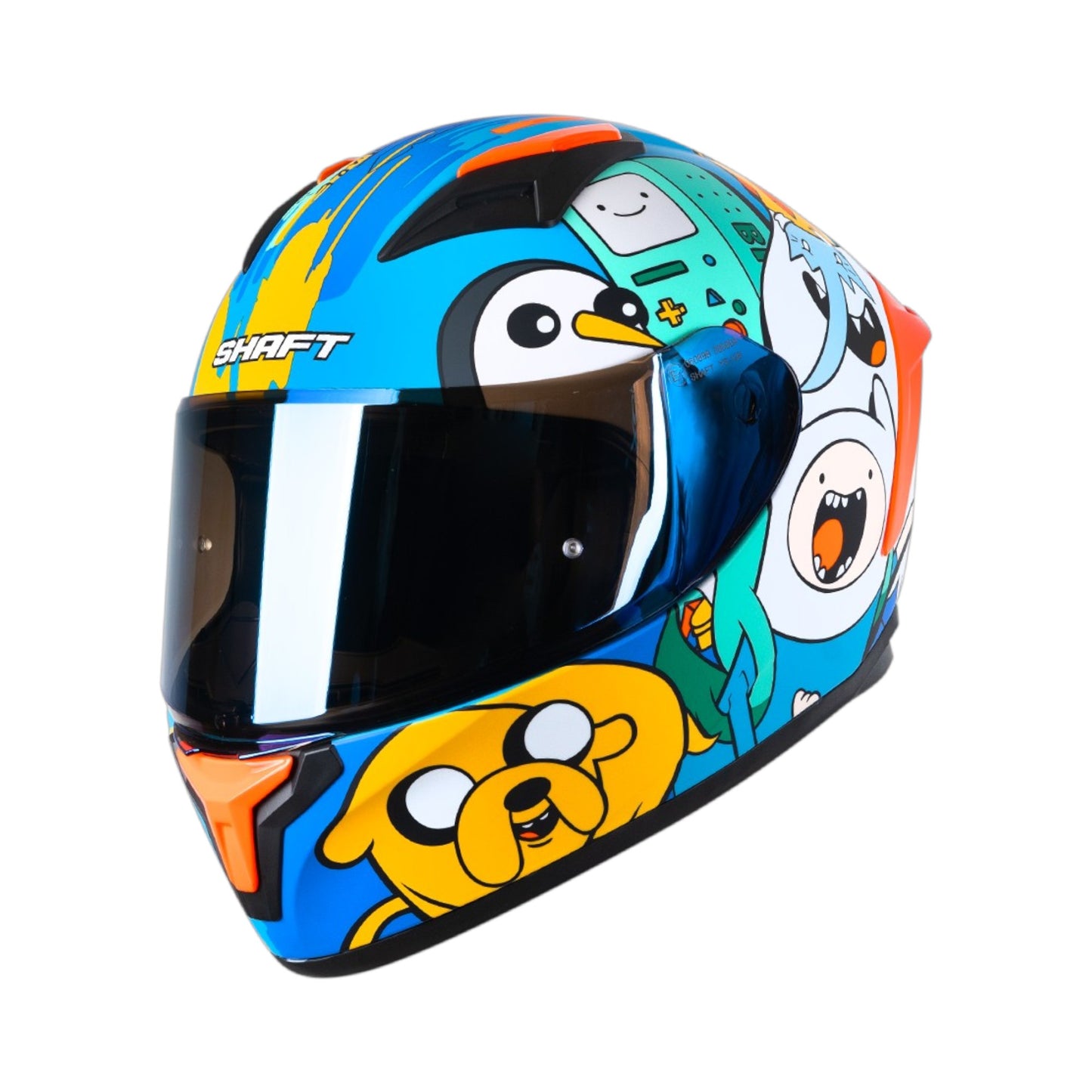 CASCO SHAFT 582SP EVO HORA DE AVENTURA AZUL/CELESTE
