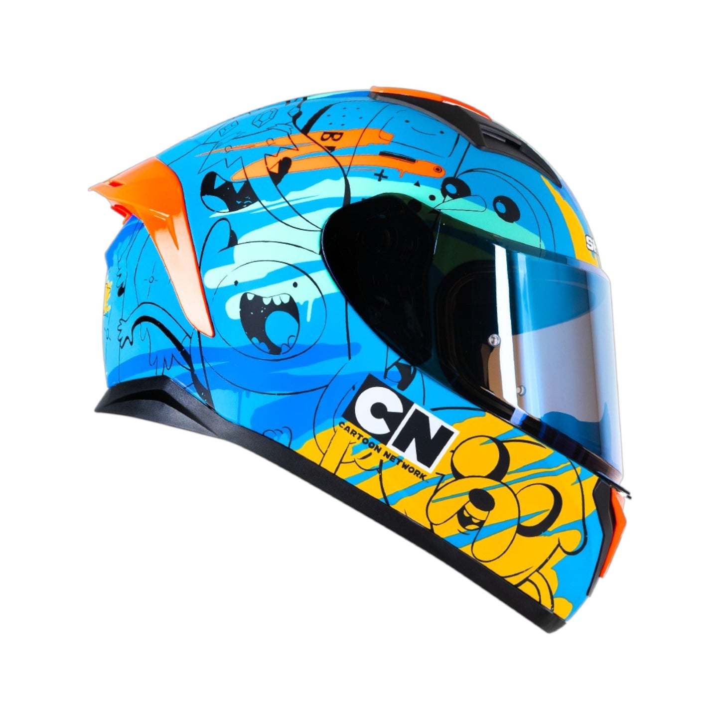 CASCO SHAFT 582SP EVO HORA DE AVENTURA AZUL/CELESTE