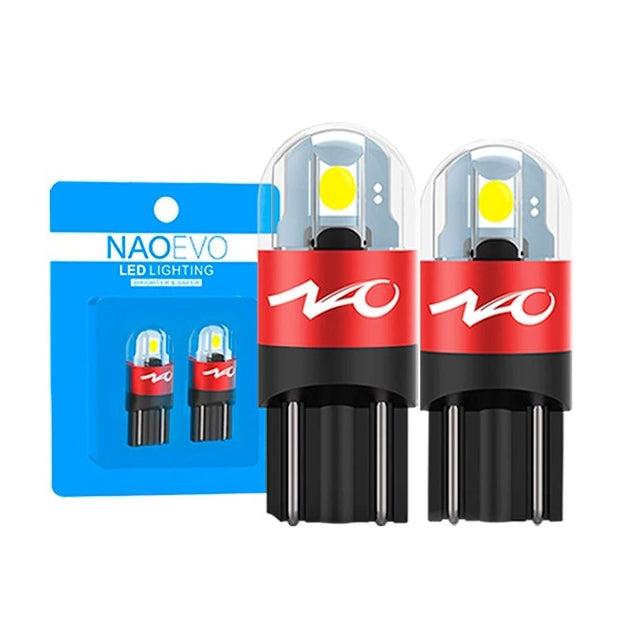 PAR DE FOCOS LED POSICION - T10 LAGRIMA W5W 400LM