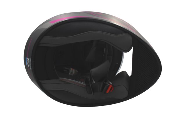 CASCO MT HELMETS STINGER V-12B MILLER GRIS MATE/ROSADO