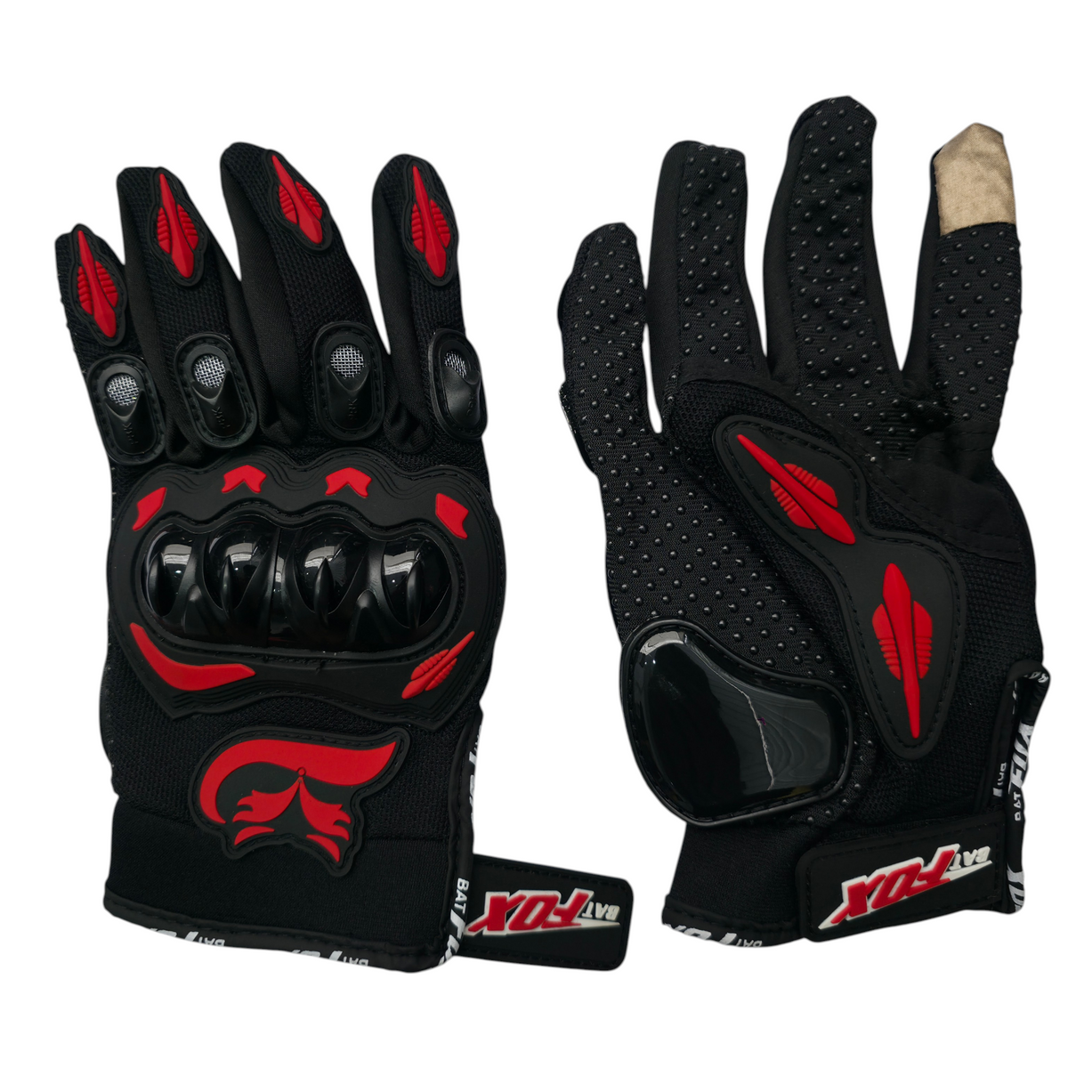 GUANTE BAT FOX TACTIL ROJO