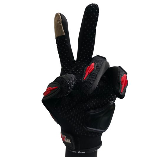 GUANTE BAT FOX TACTIL ROJO