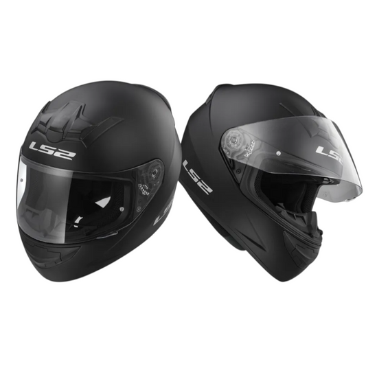 CASCO LS2 - FF352 SINGLE MONO - NEGRO BRILLO