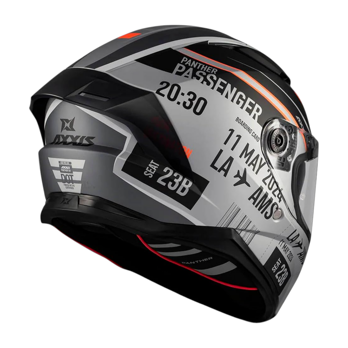 CASCO AXXIS PHANTER PASSENGER BLANCO/GRIS