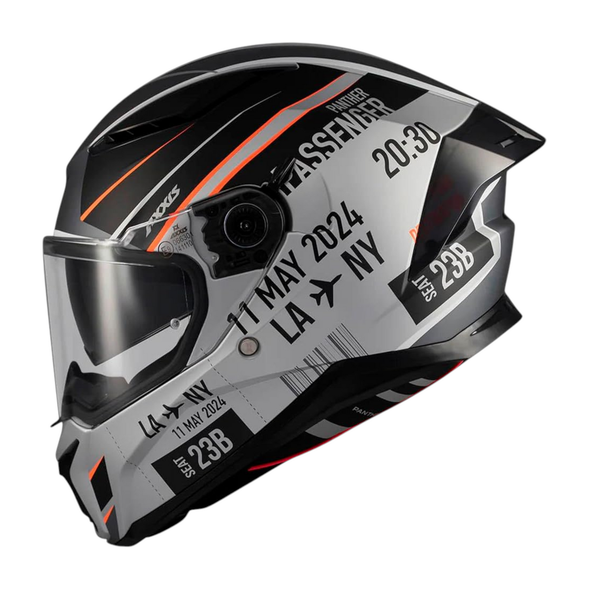 CASCO AXXIS PHANTER PASSENGER BLANCO/GRIS
