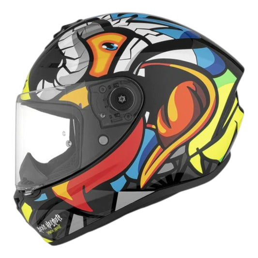 CASCO AXXIS DRAKEN PARROT NEGRO BRILLANTE