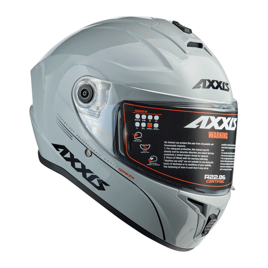 CASCO AXXIS DRAKEN GRIS BRILLANTE