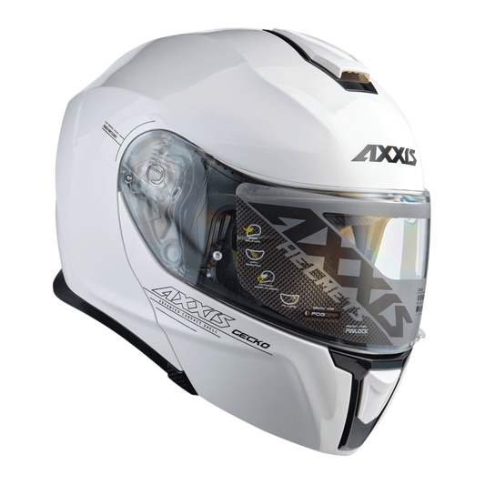 CASCO AXXIS GECKO BLANCO BRILLANTE