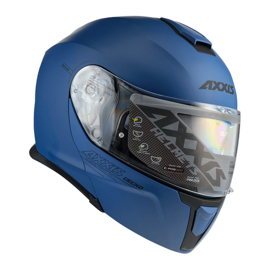 CASCO AXXIS GECKO AZUL MATE