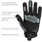 GUANTE MADMOTOR MT-21 NEGRO