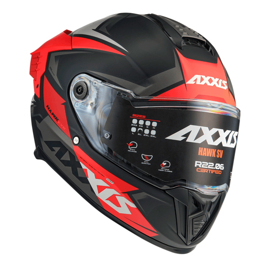 CASCO AXXIS HAWK ROJO