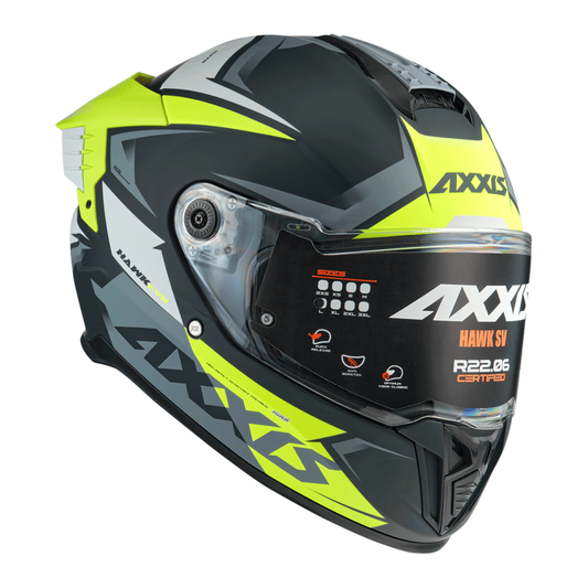 CASCO AXXIS HAWK AMARILLO FLUOR