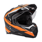 CASCO HRO - MX330DV NEGRO MATE/NARANJA DOBLE VISOR