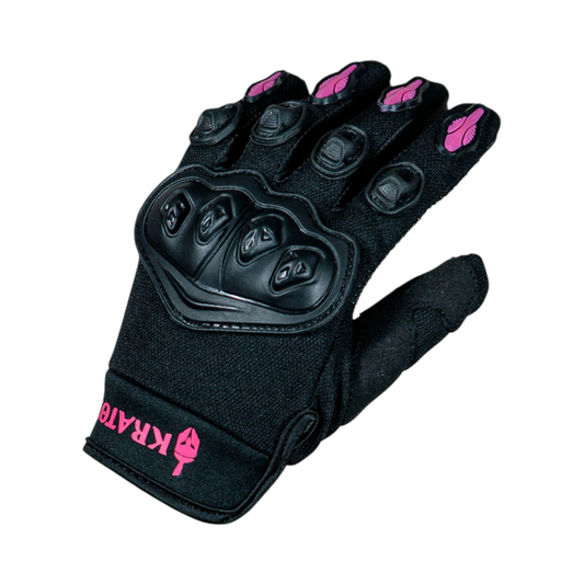 GUANTE KRATOZ WAR NEGRO/ROSADO