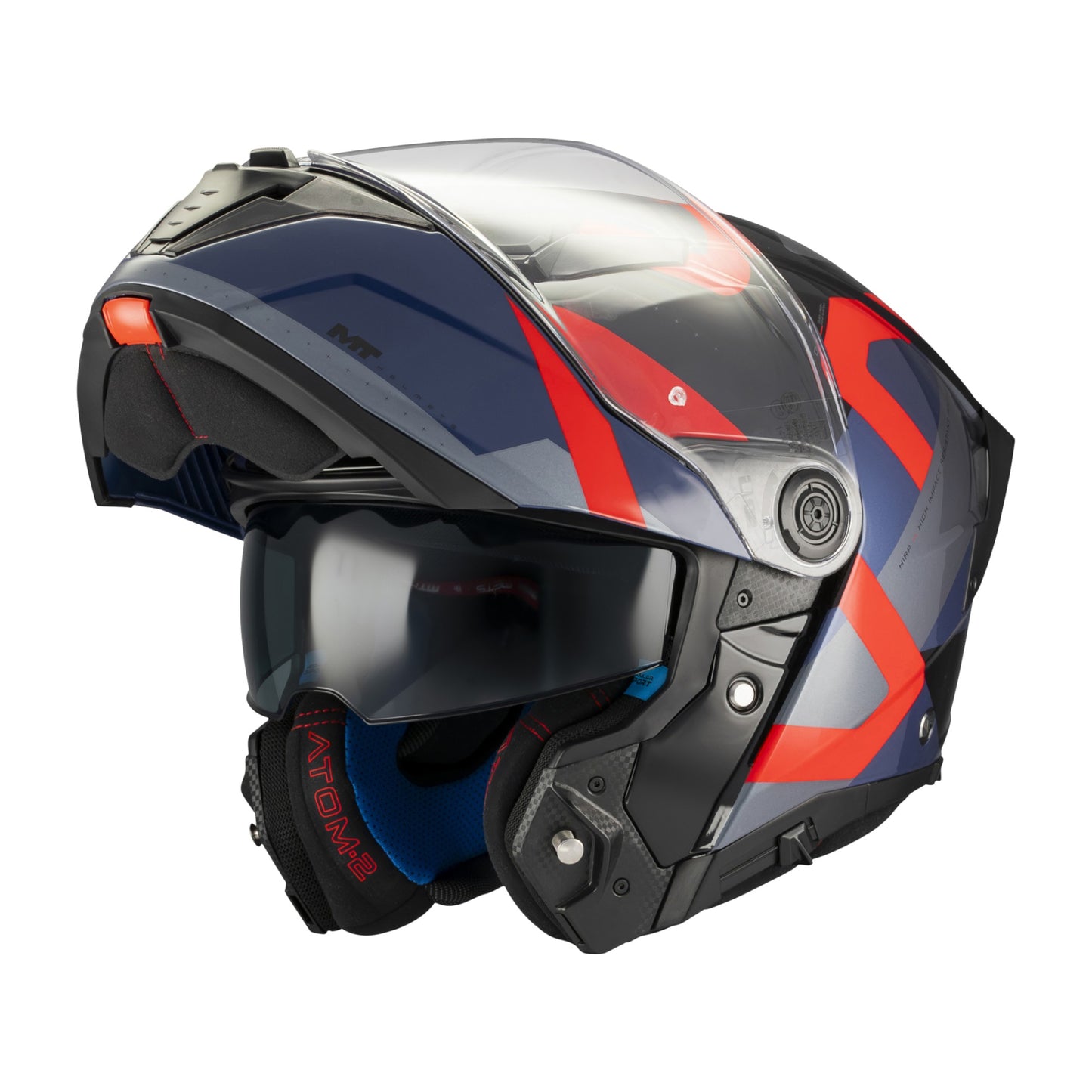 CASCO ATOM 2 DEXTER AZUL/ROJO