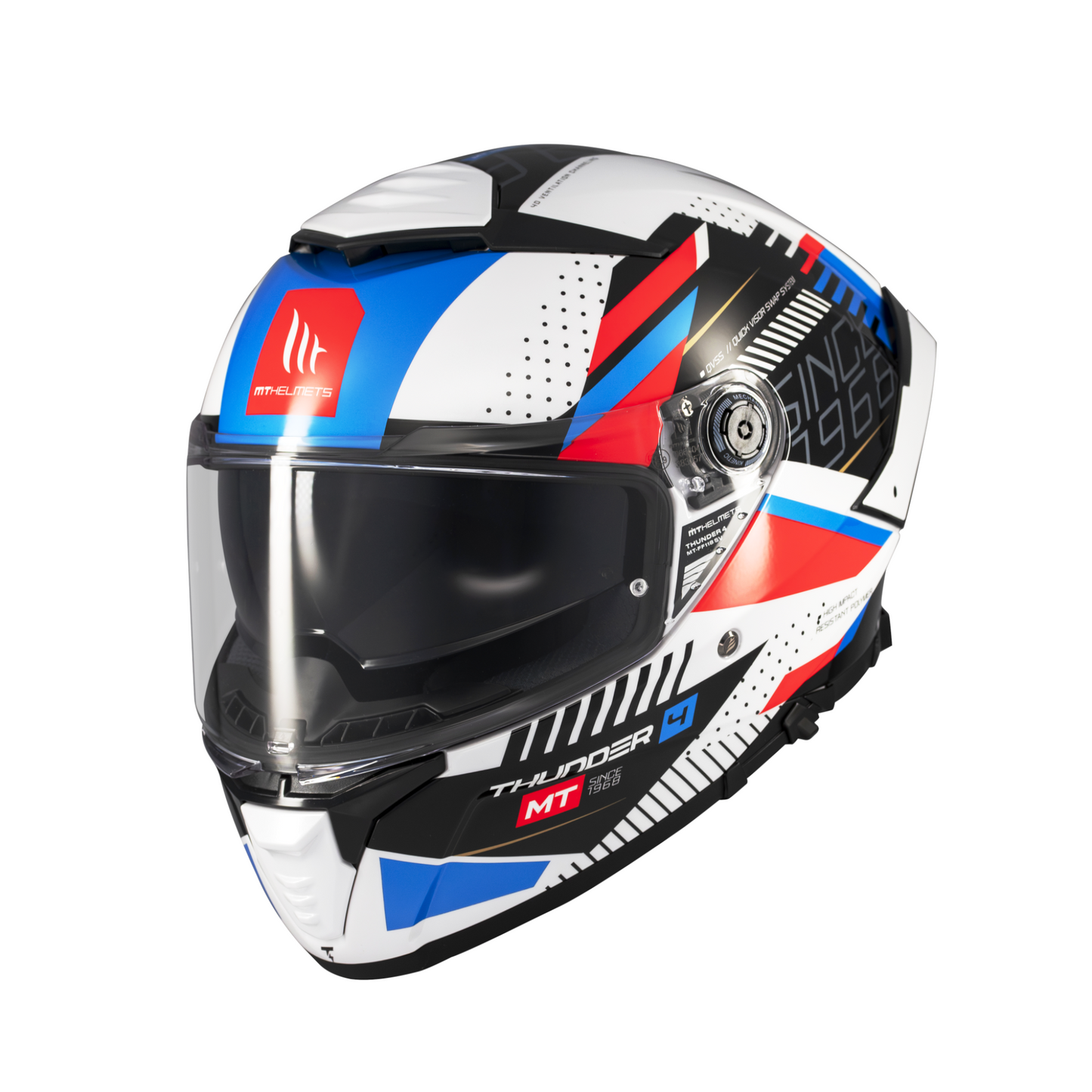 CASCO MT THUNDER 4 SV LUMINENCE BLANCO/AZUL