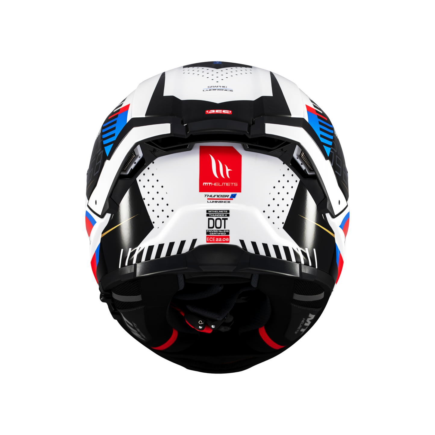 CASCO MT THUNDER 4 SV LUMINENCE BLANCO/AZUL