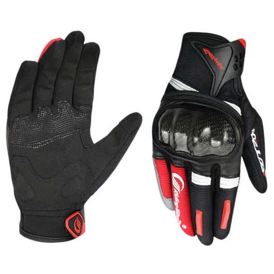 GUANTE RIDING TRIBE MCS-057 NEGRO/ROJO
