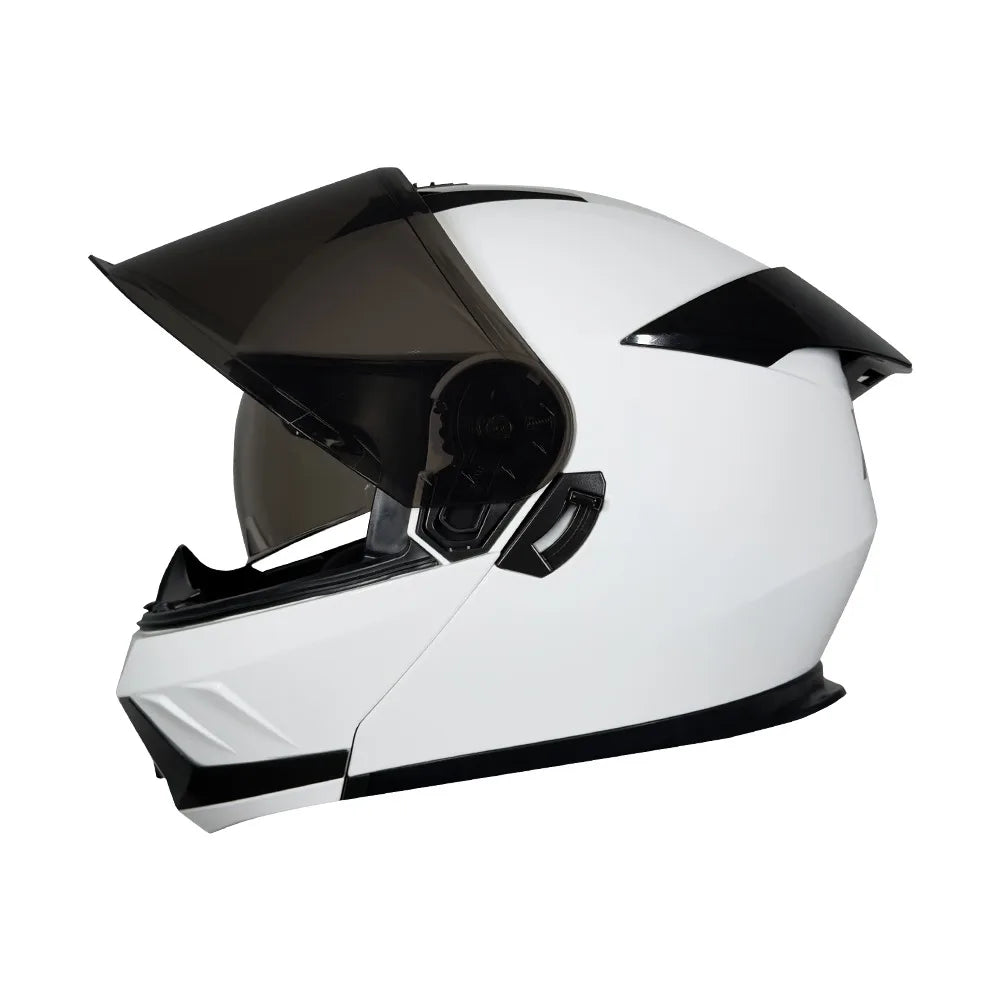 CASCO XKUDO XFORZA BLANCO VISOR OSCURO