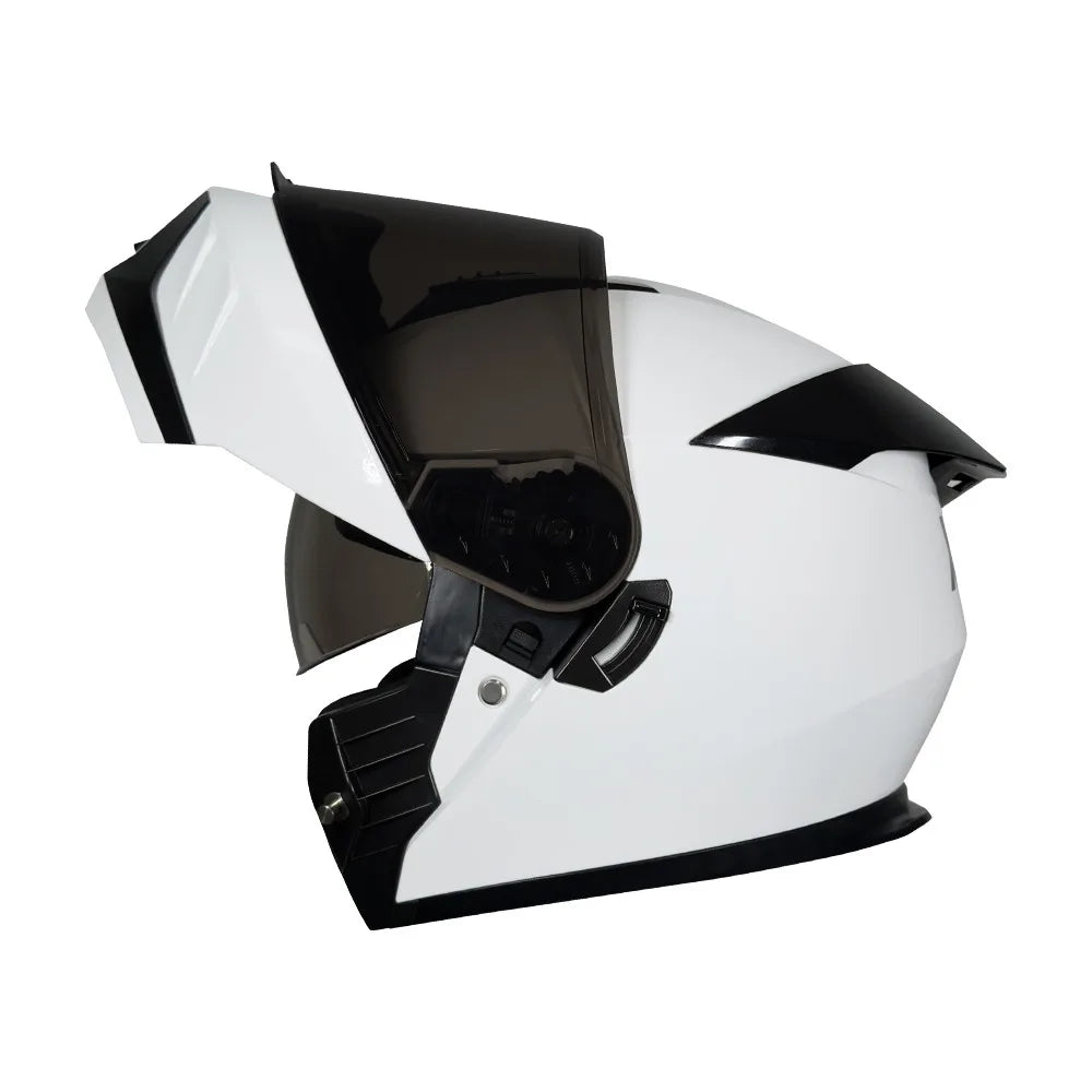 CASCO XKUDO XFORZA BLANCO VISOR OSCURO