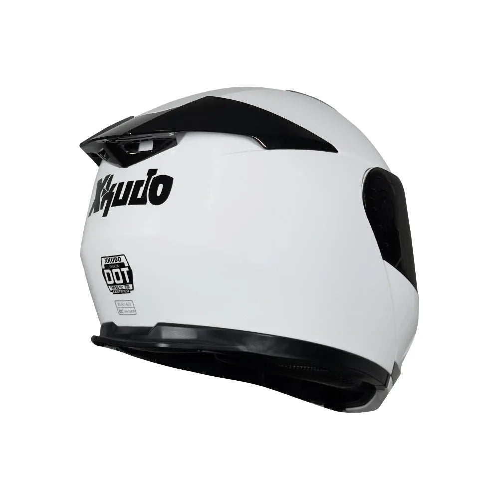 CASCO XKUDO XFORZA BLANCO VISOR OSCURO