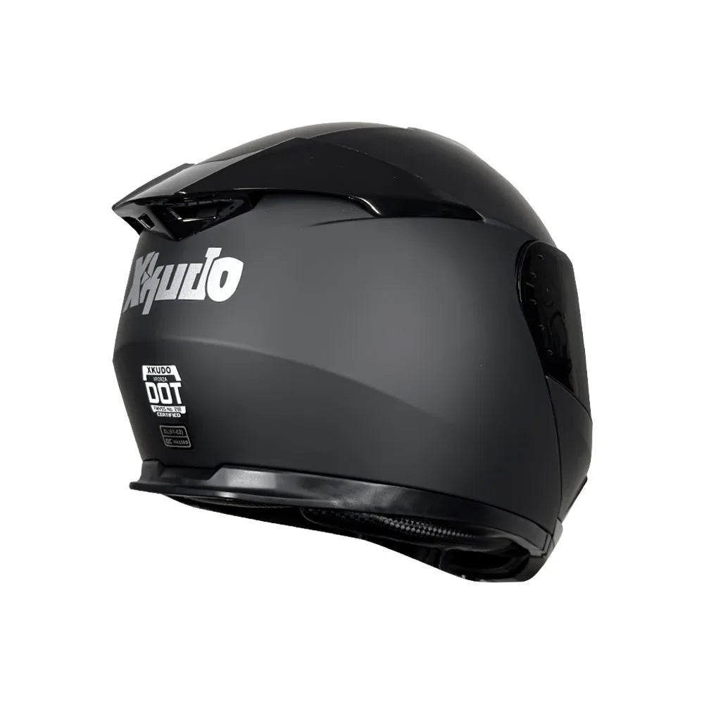 CASCO XKUDO XFORZA NEGRO MATE VISOR OSCURO